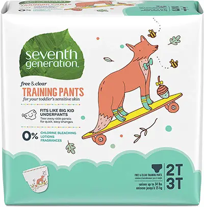a box of seventh generation training pants