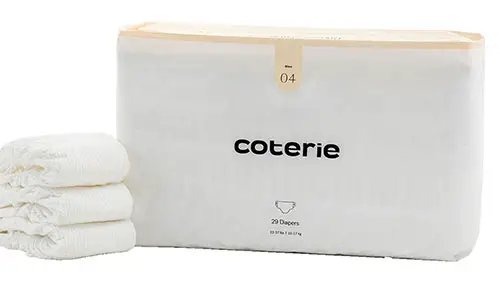 A pack of Coterie diapers