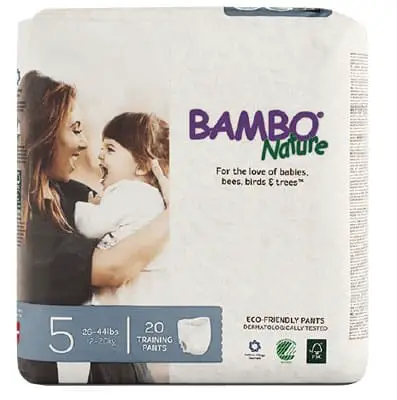  a box of Bambo Nature training pants