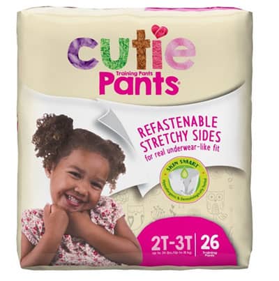 a box of Cutie Training Pants