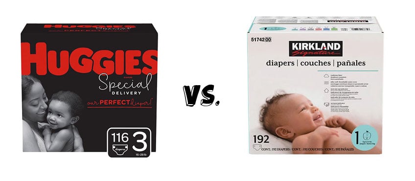 Huggies Special Delivery versus Kirkland Diapers