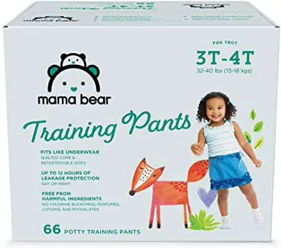a box of Mama Bear Training Pants
