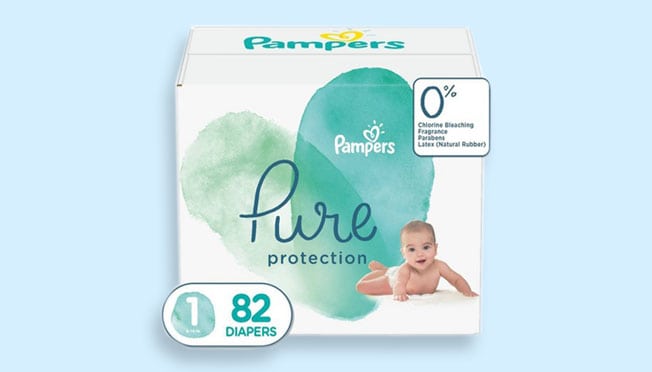 pampers pure protection