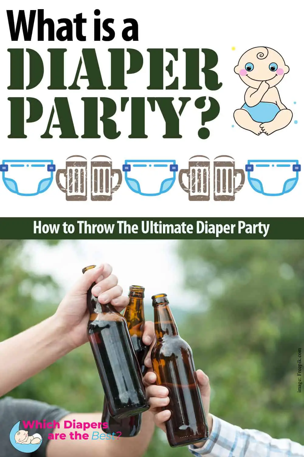 Diaper Party Pin