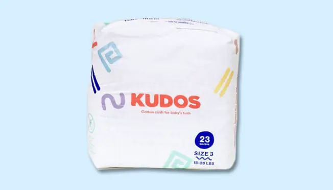 a pack of Kudos Diapers