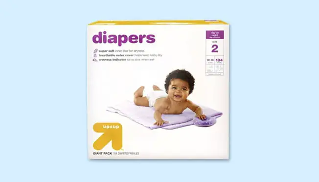 Up and Up target diapers widget