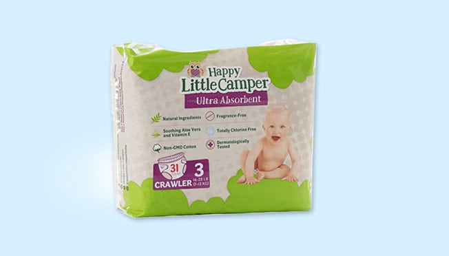 Happy Little Camper Diapers widget