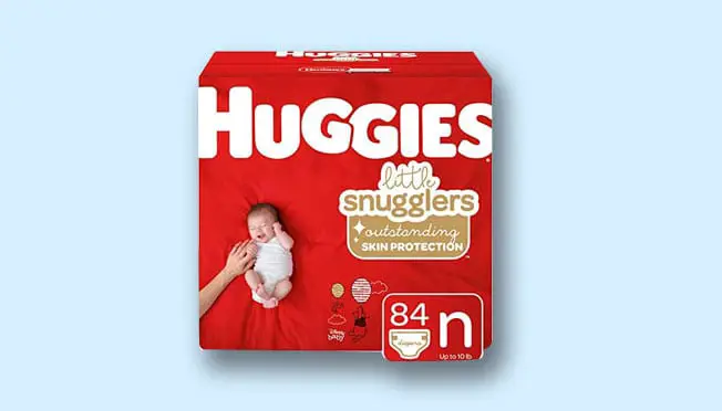 a box of Huggies Little Snugglers
