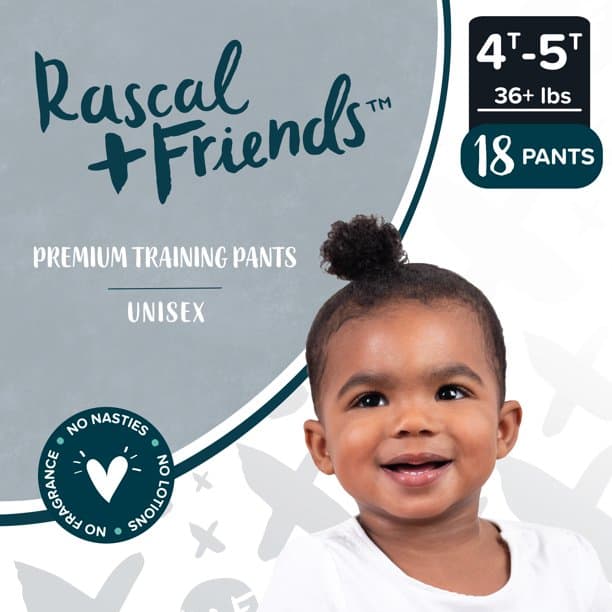 a box if Rascal and Friends training pants