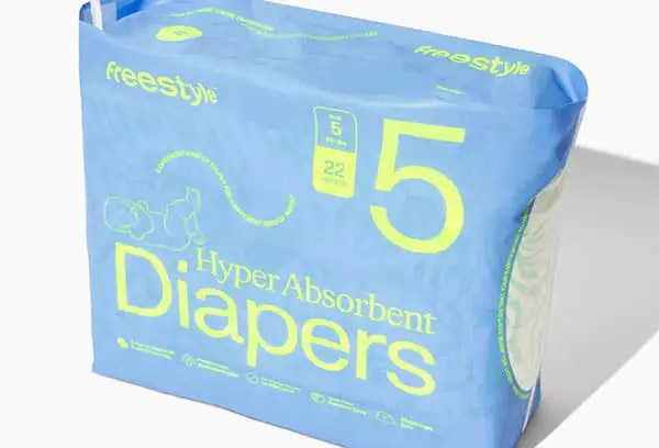 a pack of Freestyle diapers
